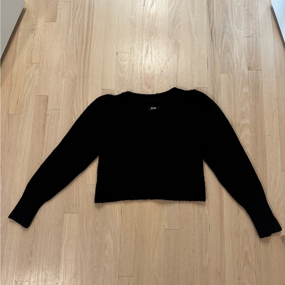 Anthropologie Black Crew Neck Sweater